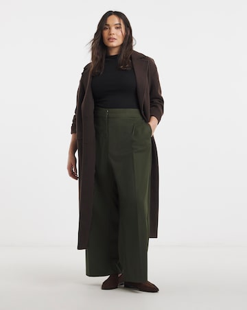 Turned Over Waistband Tailored Trouser