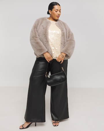 Joanna Hope Sequin Shell Top