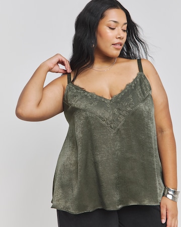 Khaki Lace Cami