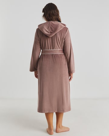 Pretty Secrets Velour Ribbed Maxi Dressing Gown
