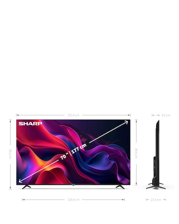 SHARP 4T-C70GK4245KB 70in 4K Ultra HD Smart TiVo LED TV with Freely