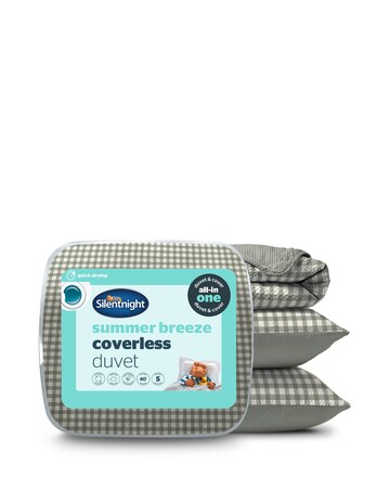 Silentnight Summer Breeze Seersucker Coverless 4.5 Tog Duvet and Pillowcase Set