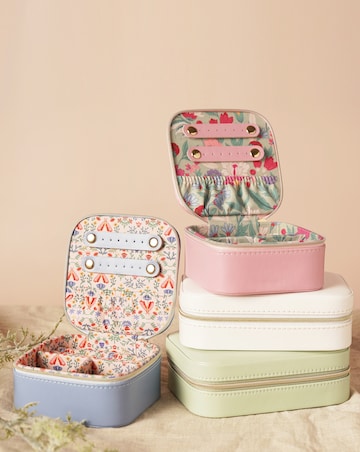 Sophia Lane Green Floral Jewellery Box