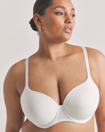 Pretty Secrets (3 Pack) Cotton T-Shirt Wired Bras (B-F) Black/White/Blush