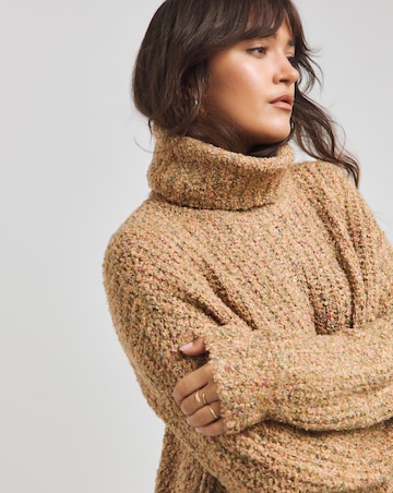 Native Youth Chunky High Neck Jumper Dress