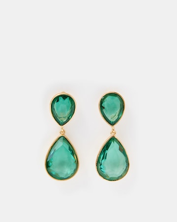Accessorize Double Gem Teardrop Earrings