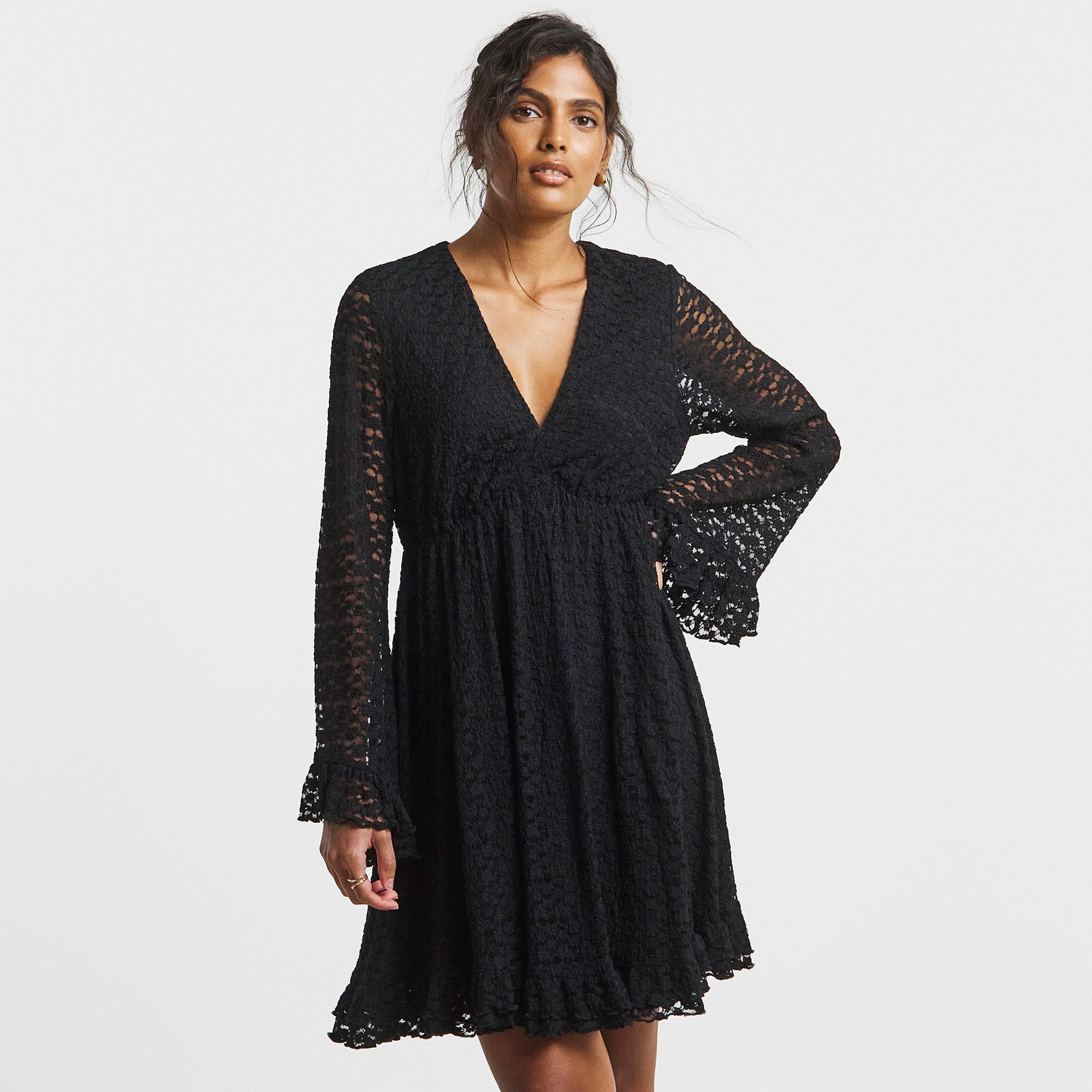 Party dress with lace detail