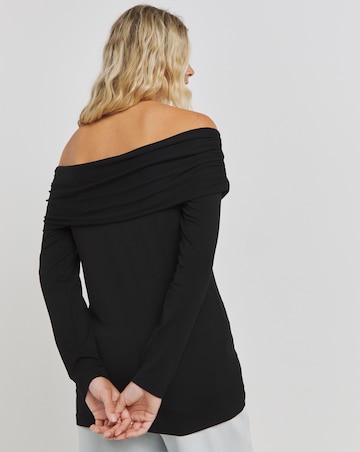 Joe Browns Black Bardot Jersey Top