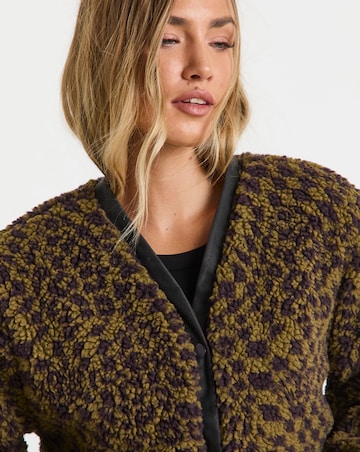 Vans Suffolk Cheetah Check Pile Coat