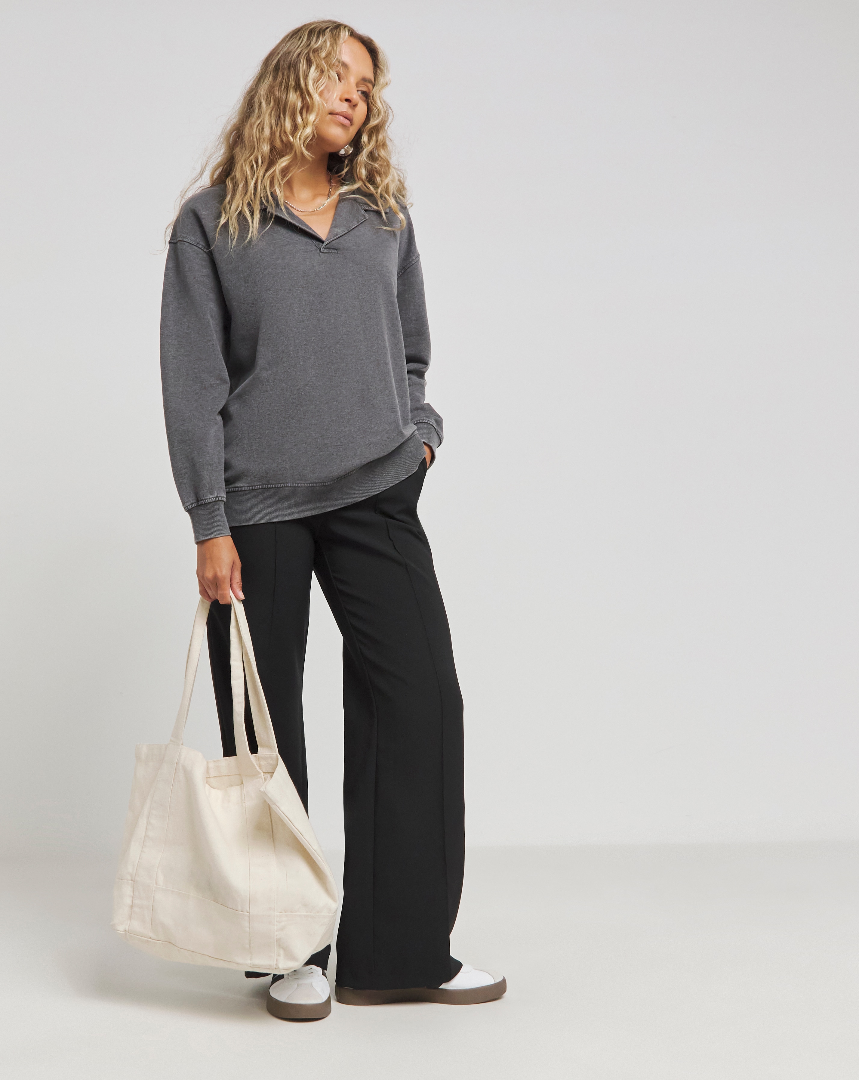 Wide Leg Tailored Workwear Trousers | Simply Be