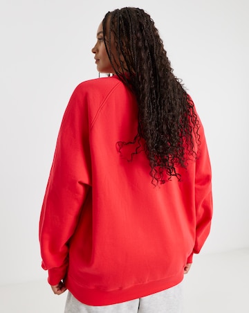 Gym King Shadow Oversized Crew Sweatshirt