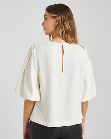 Joanna Hope Puff Sleeve Blouse