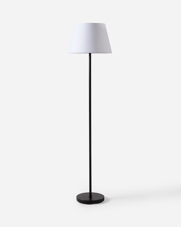 Owen White and Matt Black Floor Lamp