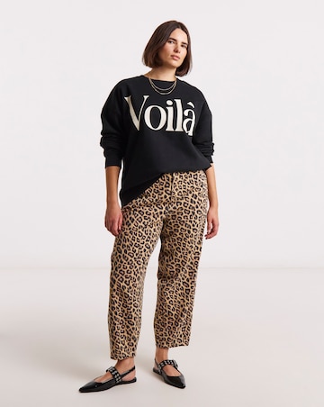 Simply Be Black Voila Graphic Sweatshirt