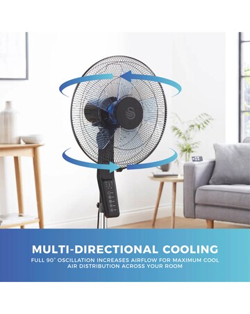 Swan 16'' Silence Stand Fan - Black