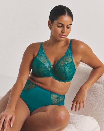 Pretty Secrets (2 Pack) New Ella Full Cup Wired Bras (C-J) Teal/Ivory