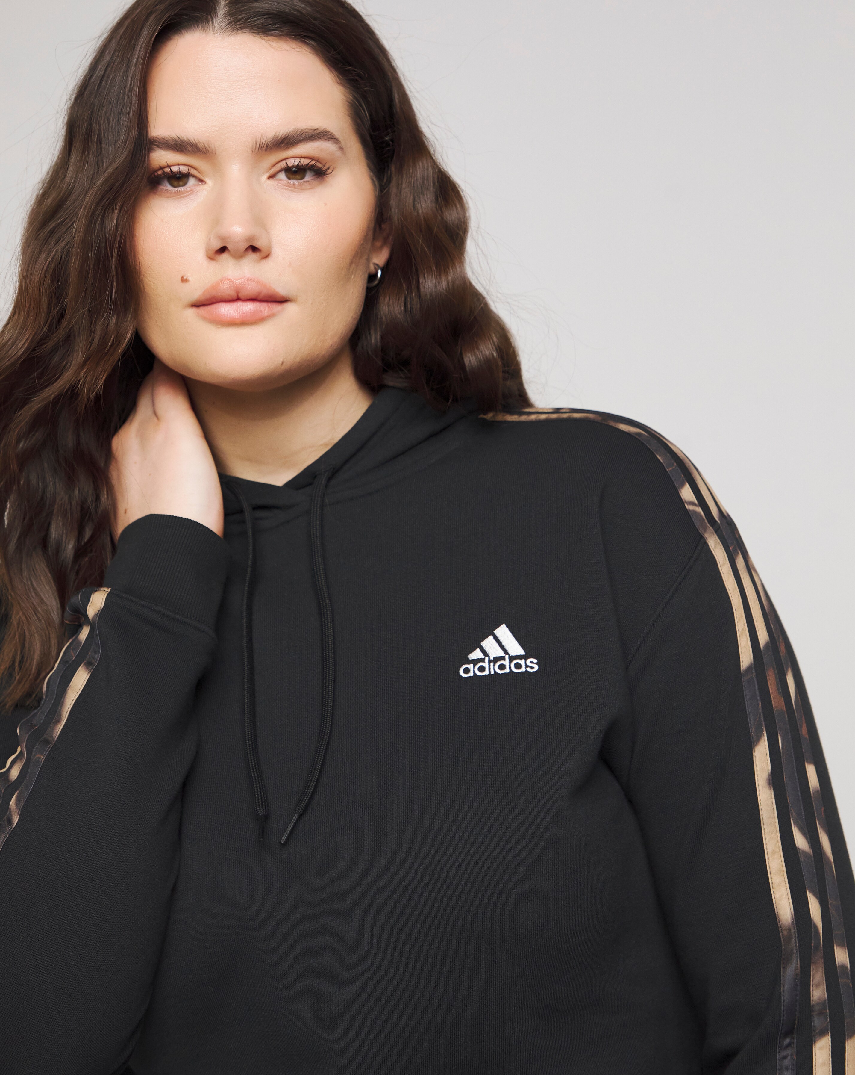 adidas original 3 stripe hoodie