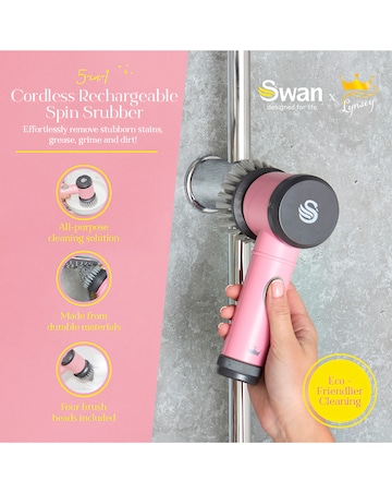 Swan x Lynsey Queen of Clean 5 in 1 Electric Cleaning Brush