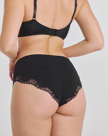 Pretty Secrets (5 Pack) Midi Brazilian Knickers Black