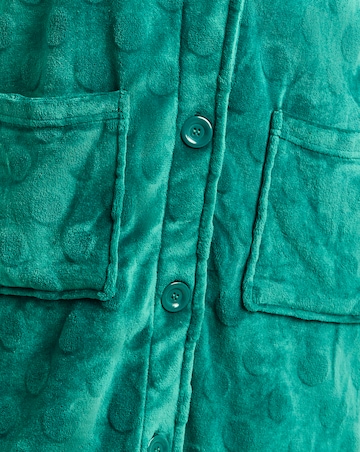 Pretty Secrets Button Fleece Dressing Gown