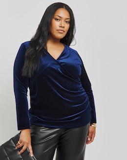Joe Browns Roxanna Wrap Velour Top