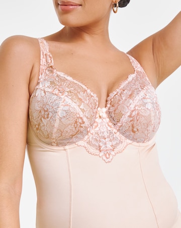 MAGISCULPT Firm Control Ella Lace Tummy Control Bodysuit Blush