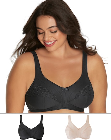 Naturally Close 2 Pack Sally Non Wired Minimiser Bras
