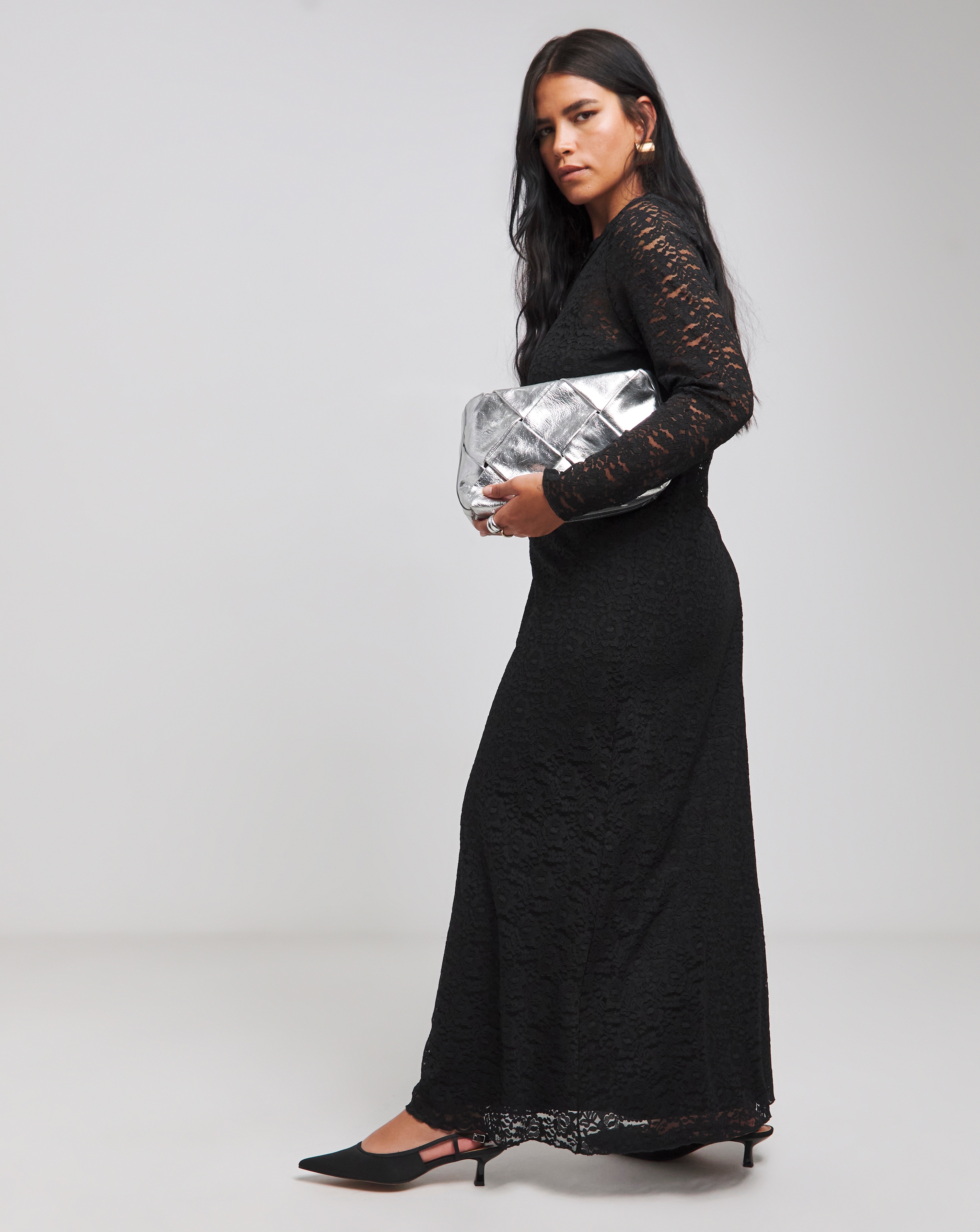 Black Lace Maxi Dress Simply Be