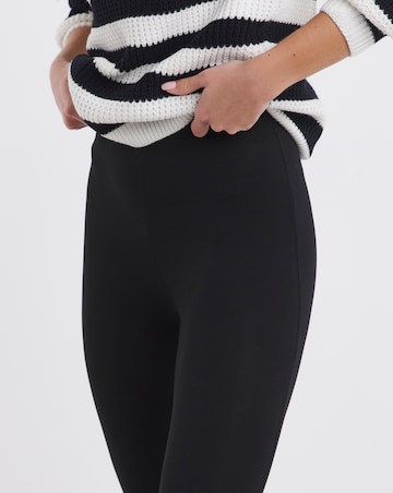 2 Pack Black Jersey Full Length Legging