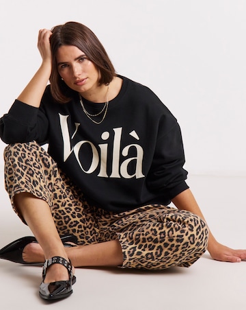 Simply Be Black Voila Graphic Sweatshirt