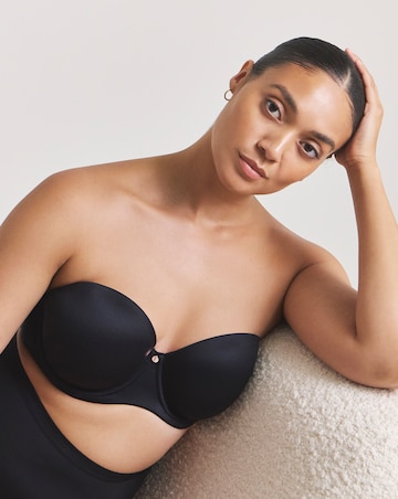 Figleaves Smoothing Multiway Balcony Bra (B-GG) Black