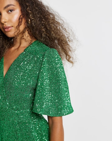 Flounce London Sequin Maxi Dress