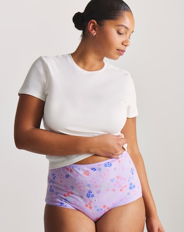 Pretty Secrets (6 Pack) Cotton Full Fit Brief Knickers