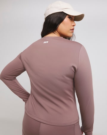 SB3 Active Mocha Long Sleeve Top with Thumbholes