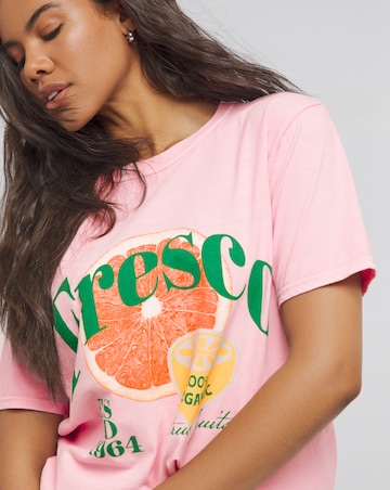 Simply Be Pink Grapefruit Fresco T-Shirt