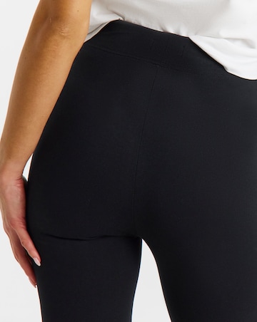 Black Cotton Rich High Waisted Legging