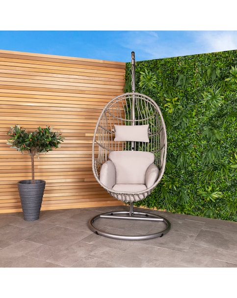 Charles Bentley Rattan Egg Swing Chair
