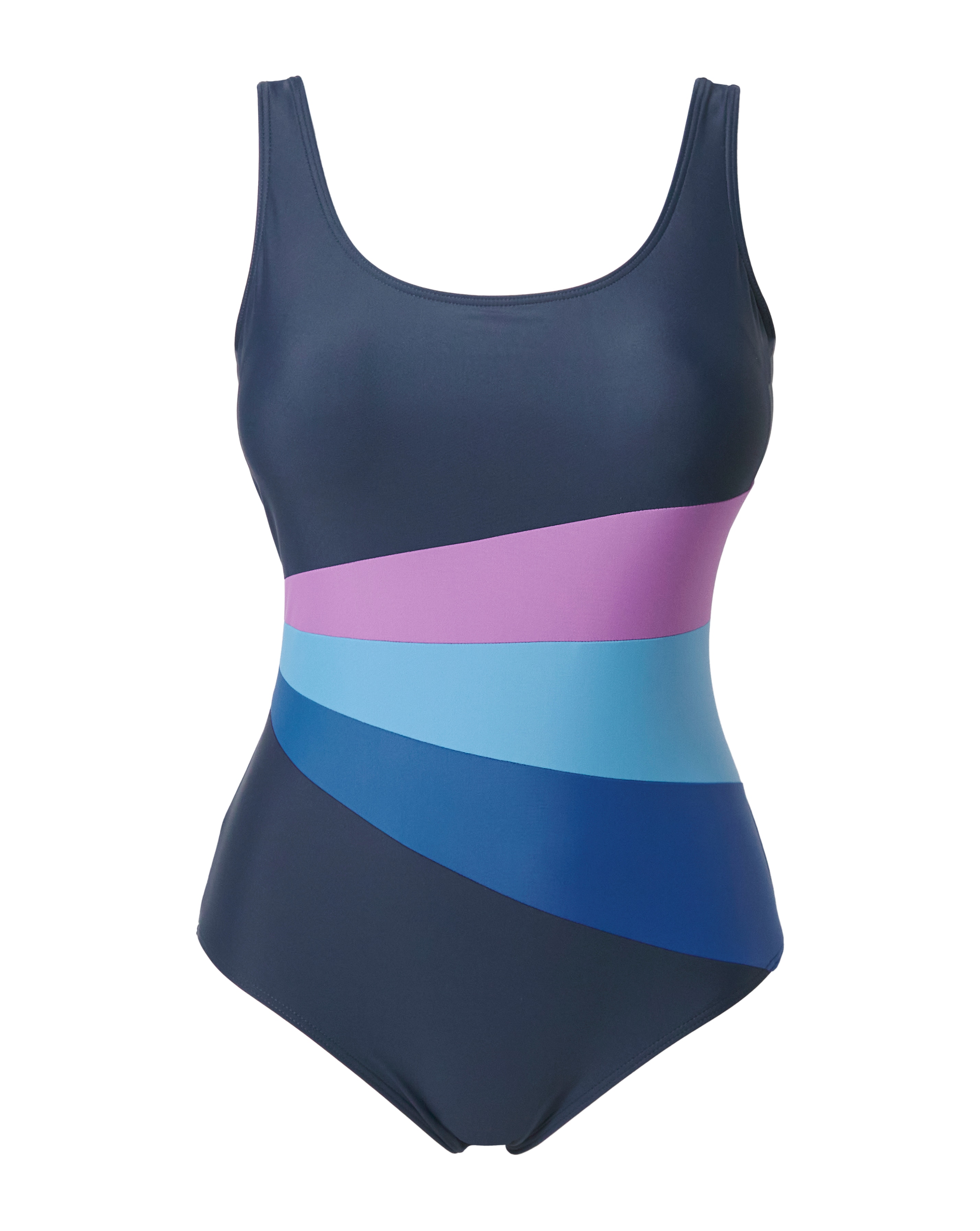 Sports Mono Piping Swimsuit | Simply Be