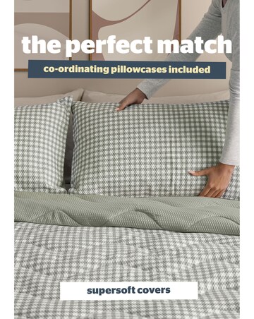 Silentnight Summer Breeze Seersucker Coverless 4.5 Tog Duvet and Pillowcase Set