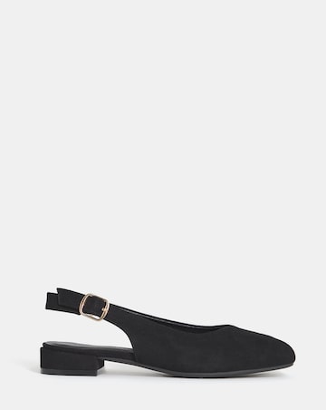 Skylark Flat Peep Toe Slingback Shoes - Extra Wide Fit (EEE)