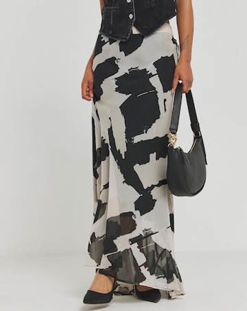 Religion Flowy Midi Skirt