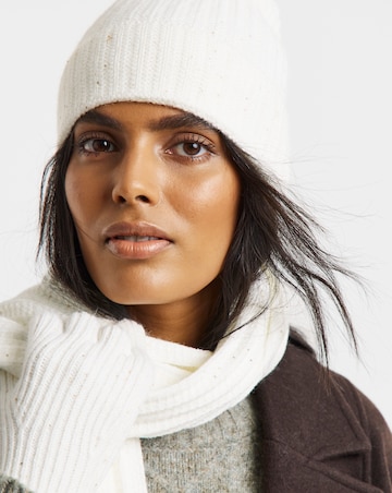 Sequin Detail Scarf, Hat & Glove Set