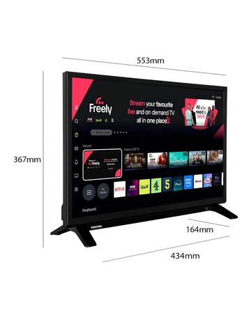 Toshiba 24WV2553DB 24in HD TV with Freely