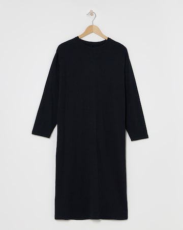 Black Midi T-Shirt Dress