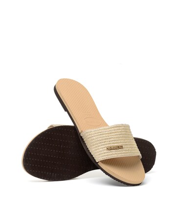 Havaianas Malta Metallic Slider Sandals