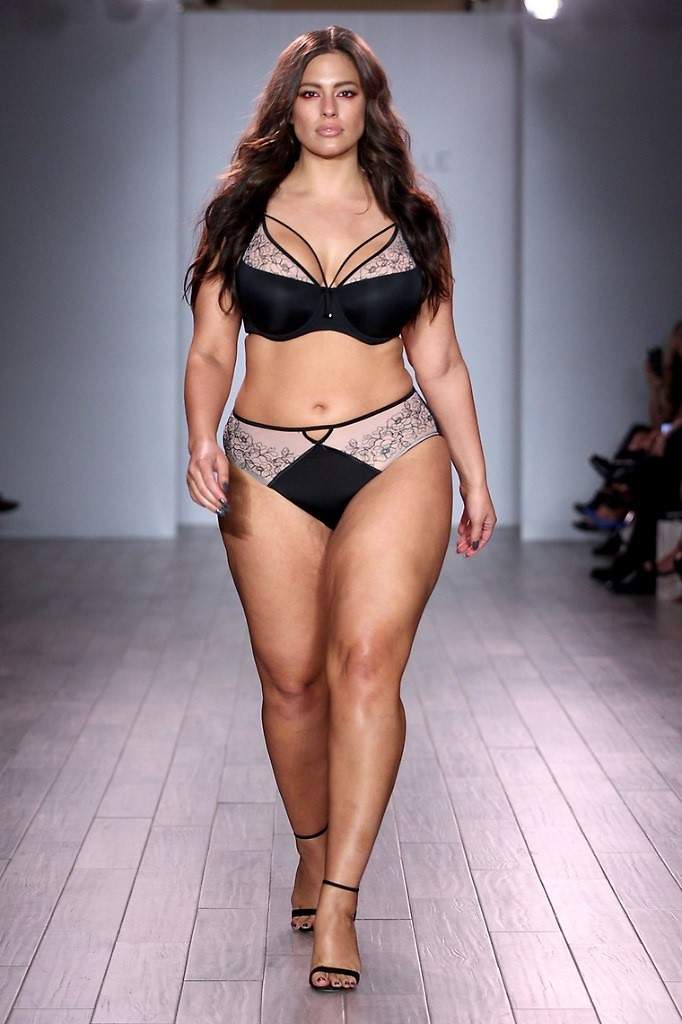Ashley Graham on catwalk