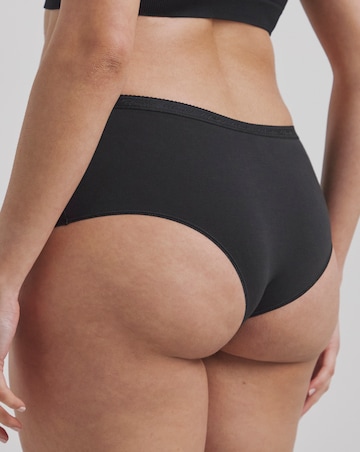 Playtex 2Pack Cotton Midi Knickers Black