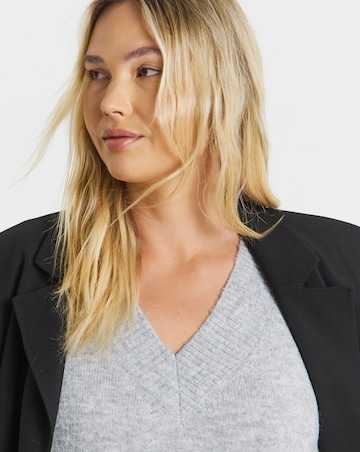 Cosy Yarn Bubblegum Pink V-Neck Tunic