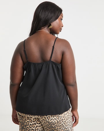Black V Neck Cami