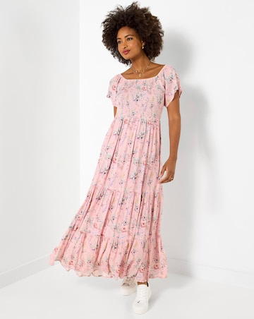 Joe Browns Beautiful Butterfly Print Crinkle Dress